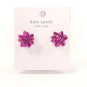 Kate Spade Bourgeois Pink Bow Studs